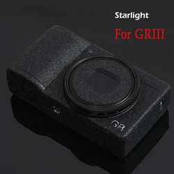 Anti-Scratch Camera Body Cover Sticker Protector for Ricoh GR III GRIII GR3 GR2 GRII GR Mark III Anti-Slide Skin Shinning Black