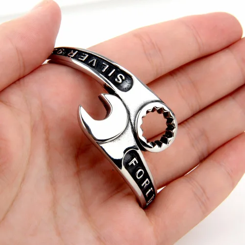 Hip-hop Wrench Bracelet Spanner Lever Tool with Forever Jewelry