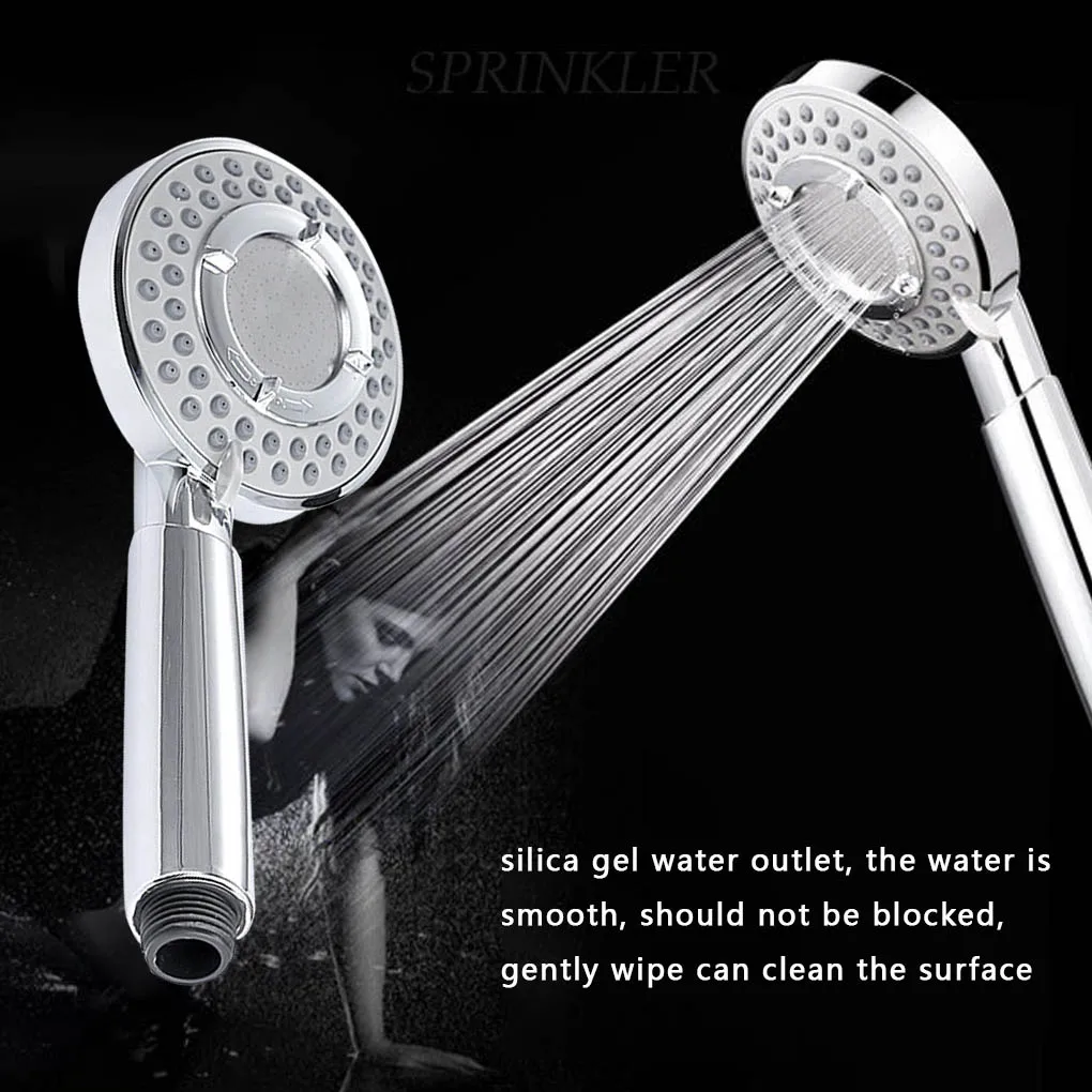 Shower Head High Pressure Handshower Rain Shower Accessories Universal ABS For Bathroom Water Saving Portable Adjustable Sprayer