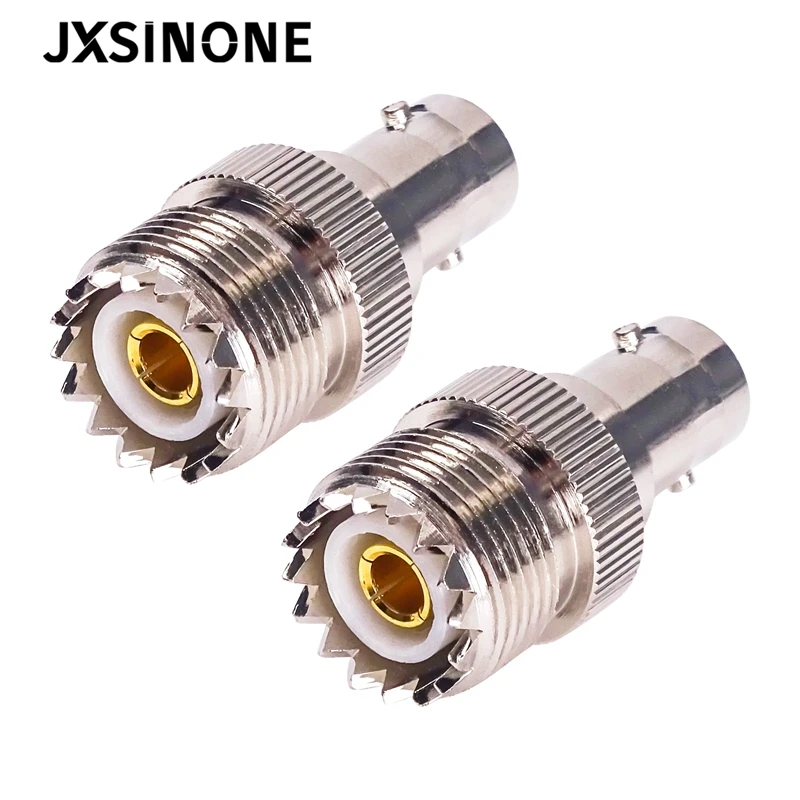 JXSINONE 1PC BNC Female Jack To UHF Female PL-259 Adapter Straight Type RF Coax Adapter Connector C20068