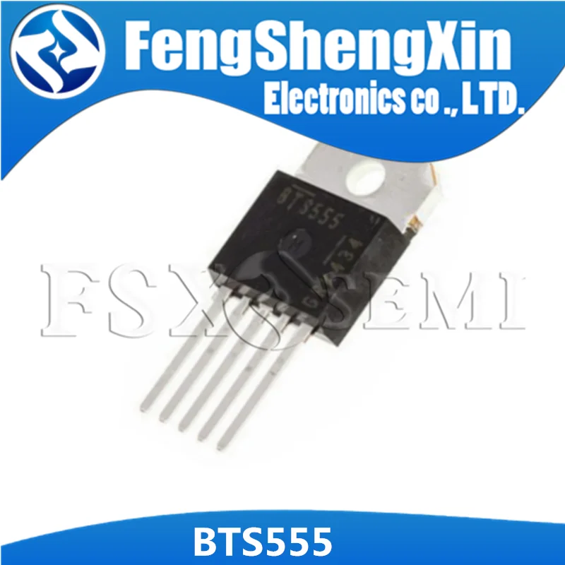 5pcs BTS555 PG-TO218-5 TO-218 High Current Power Switch IC