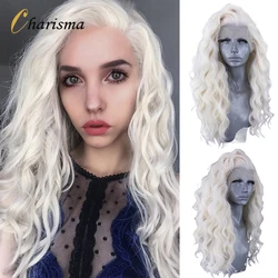 Charisma Synthetic Lace Front Wig 613 Honey Blonde Wig With Natural Hairline Soft Pink Wigs For Black Women