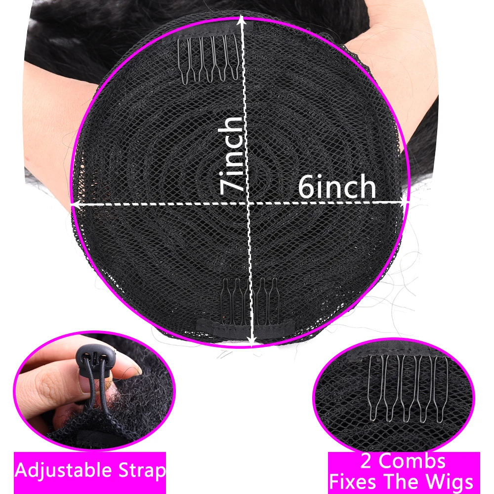 Afro Puff Kinky Straight Drawstring Ponytail Synthetic Pony Tail Hairpiece for Black Women African American Clip Hair Extension