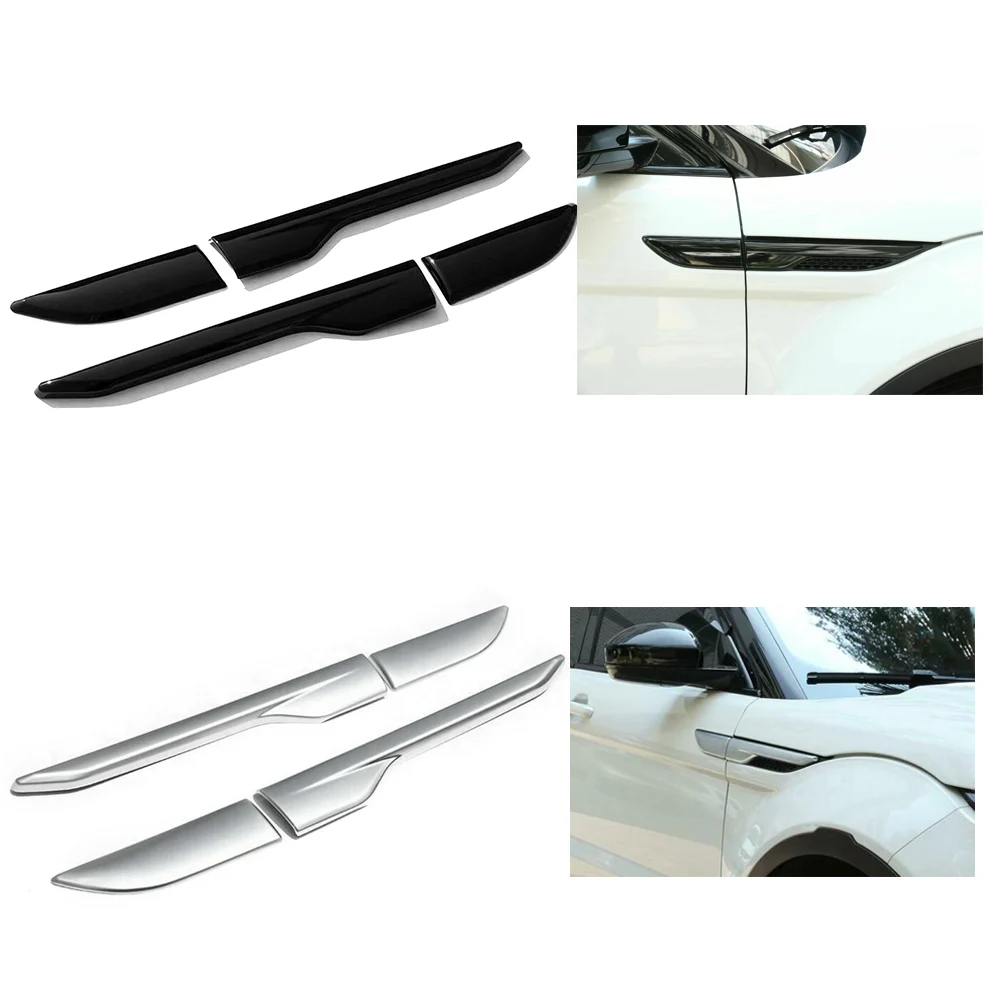 4Pcs/Set Car Side Fender Air Wing Vent Cover Trim Decoration For Range Rover EVOQUE 2012 2013 2014 2015 2016 2017 2018