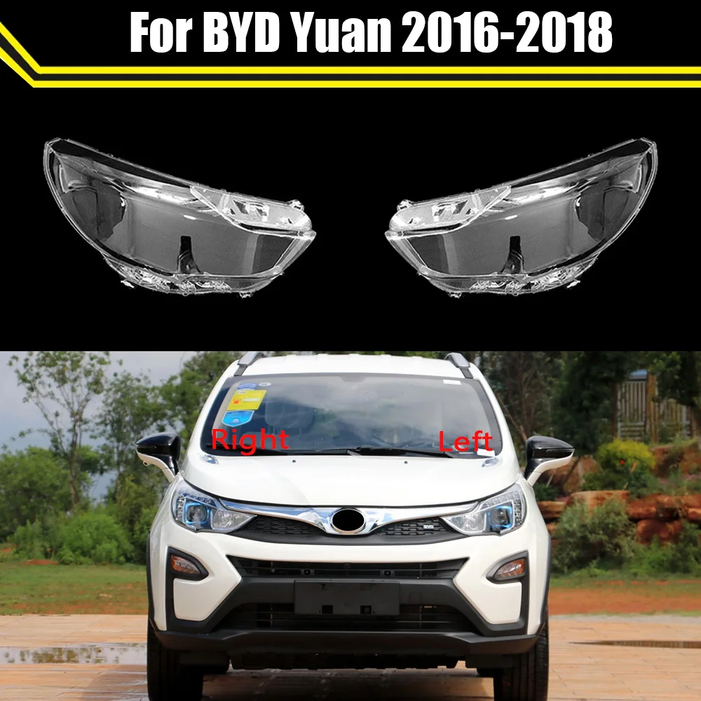 

Replacement Front Headlamps Cover Lens Transparent Lampshades Lamp Shell Masks Headlight Glass Caps For BYD Yuan 2016 2017 2018