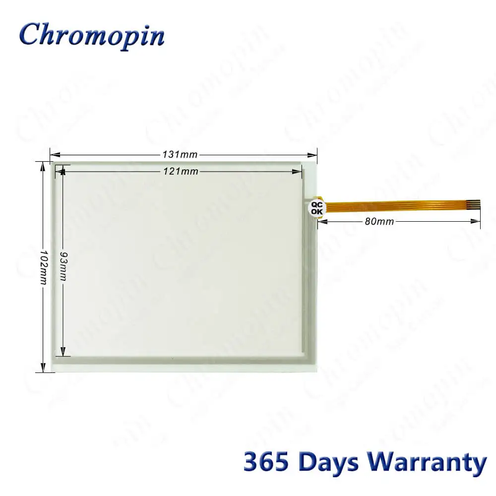 Imagem -03 - Digitador de Vidro da Tela do Painel de Toque para Mitsubishi Gt1455-qtbd Gt1455-qtbde Touchscreen com Película Protetora de Sobreposição Dianteira