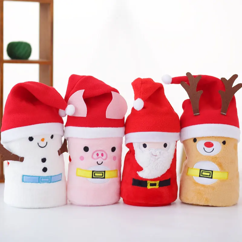 

baby super soft blabket Santa Claus deer blanket christmas fleece blanket baby gift 100*80cm