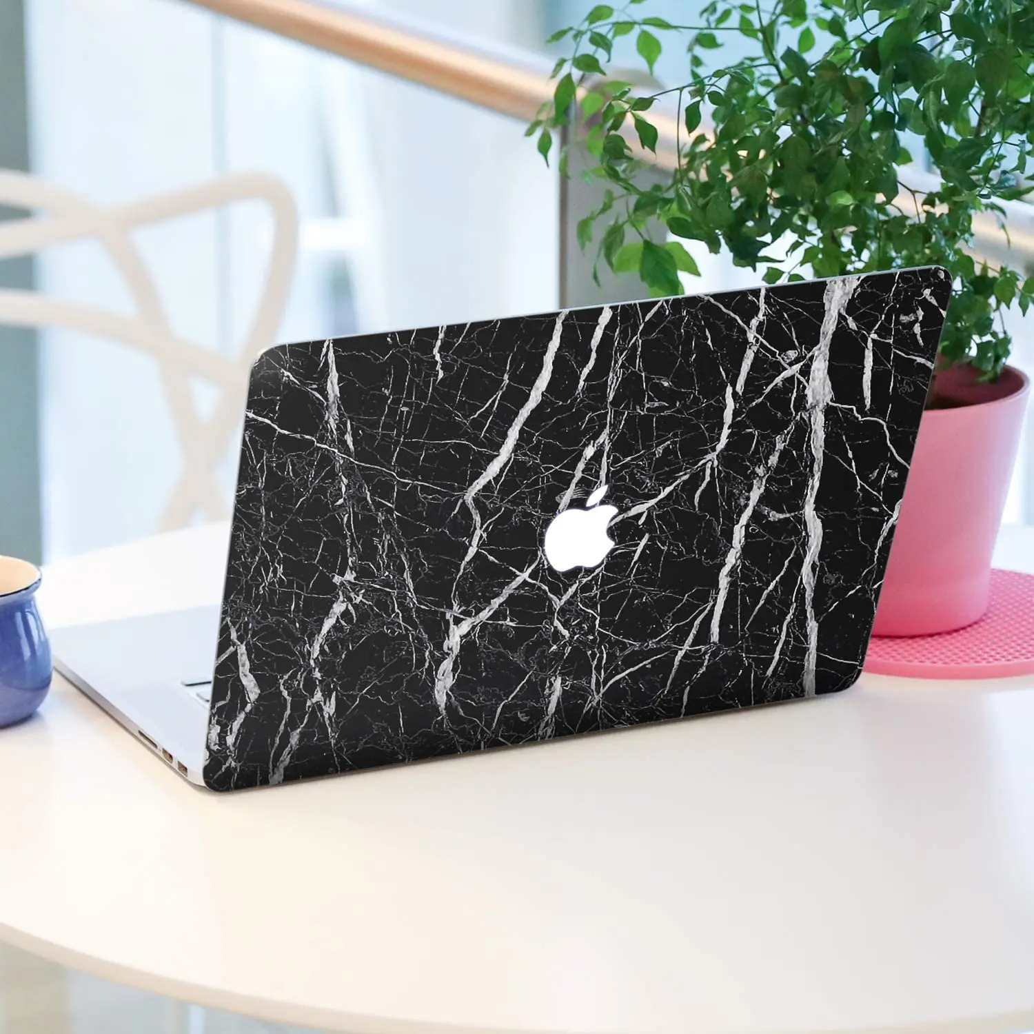 Kitchen Countertop  Vinyl Decorative Adhesive Paper Washable Self-adhesive Wall Wallpaper Furniture Black Marble for Cabinet