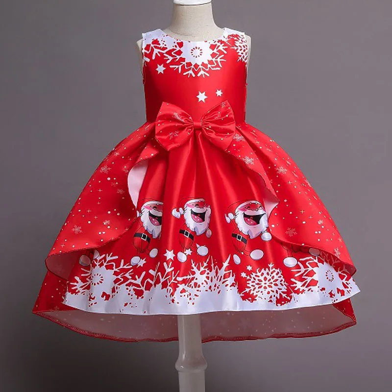 New 3 6 9 10 Yrs Girls Kids Flower Elegant Princess Party Dresses Children Clothing Christmas New Year Birthday Costume for girl