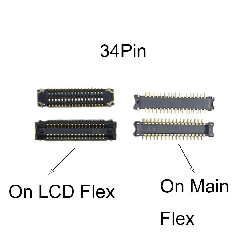 5pcs 34 78 pin Lcd Display Screen Flex FPC Connector On Motherboard For Samsung Galaxy A21S A217 A217F USB Charging Charger Port