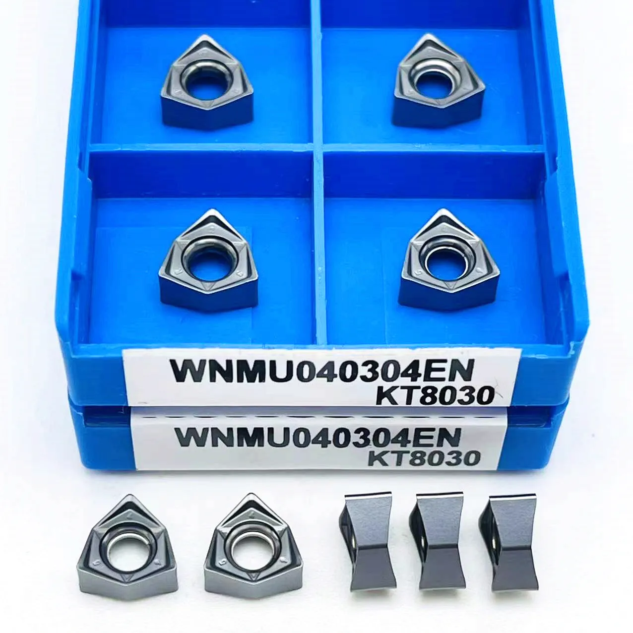 Herramienta de aleación WNMU040304 EN WNMU040308, insertos de fresado de alimentación rápida hexagonal de doble cara, insertos de fresado de repuesto APMT1135