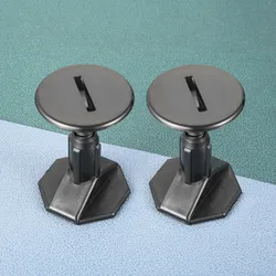 2Pcs PVC Surfboard Leg Rope Leash Plug Screw for SUP and Stand Up Paddle Board Soft Foam Surfboard Body Board Surfing Black