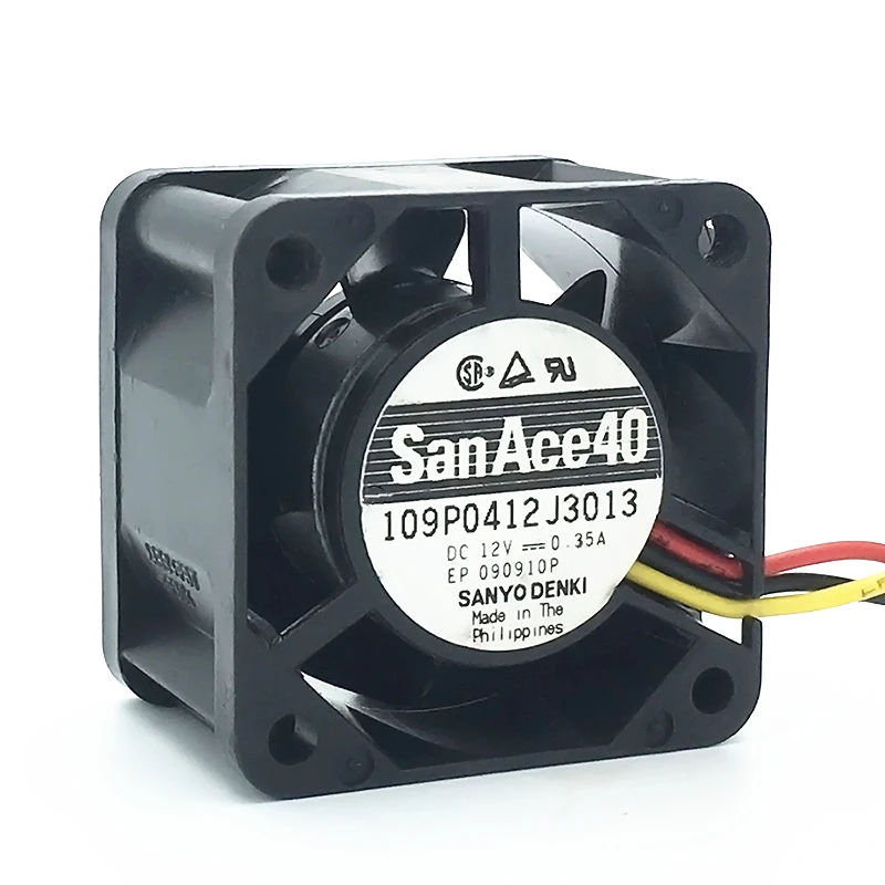 San ace-サーバーケース冷却ファン、サーバーケース、3ピン、12v、0.35a、4028、40x40x28mm、109p0412j3013、