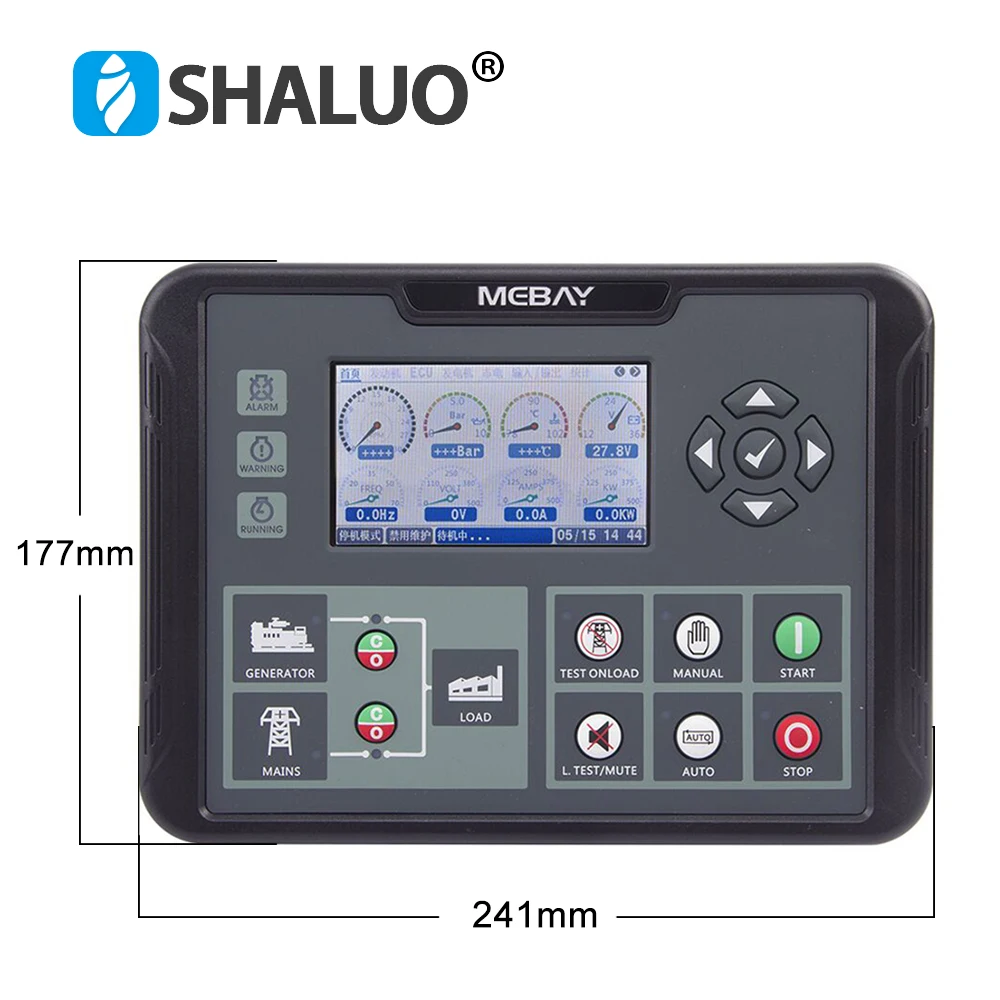 Imagem -02 - Mebay-controlador Diesel Gerador Dc90d Dc92d Mkii Amf Início Automático e Parar o Módulo de Controle Módulo de Controle Rs485 Pode Interface pc Monitoramento