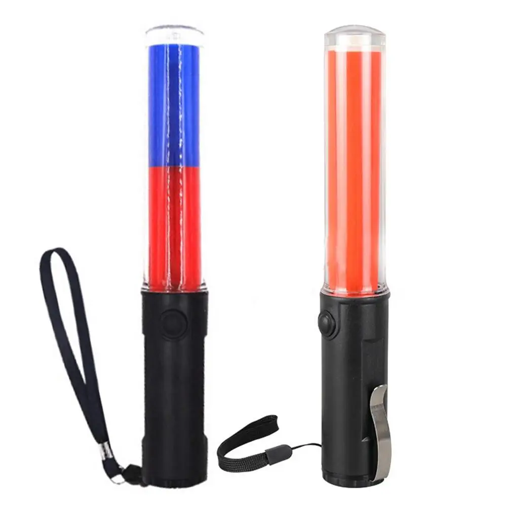 26cm Traffic Baton Light LED Lighting Flash Warning Emergency Light AA Battery Powered for Traffic Safety and Parking Guides