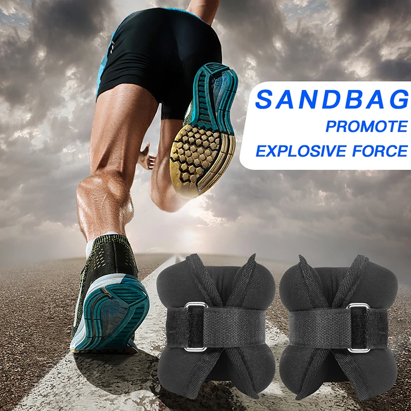 Ankle Wrist Weights Iron Sand Bag  Adjustable Leg Training Sandbag Wraps Hand Wrap Weights Straps Gym Fitness Yoga Running