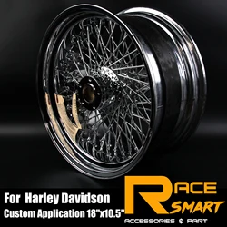 Chrome Rear Wheel Rim 18x10.5inch For Harley Davidson XL 1200 R ROADSTAR Stainless Steel Chrome Motorcycle Rear Wheel Rims