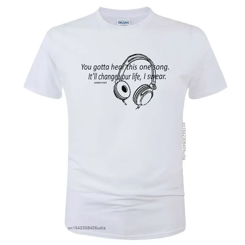 Summer Garden State Music T Shirt Men Women Fashion Short Sleeves Cotton Headset Cool Print T-Shirt Unisex Tees