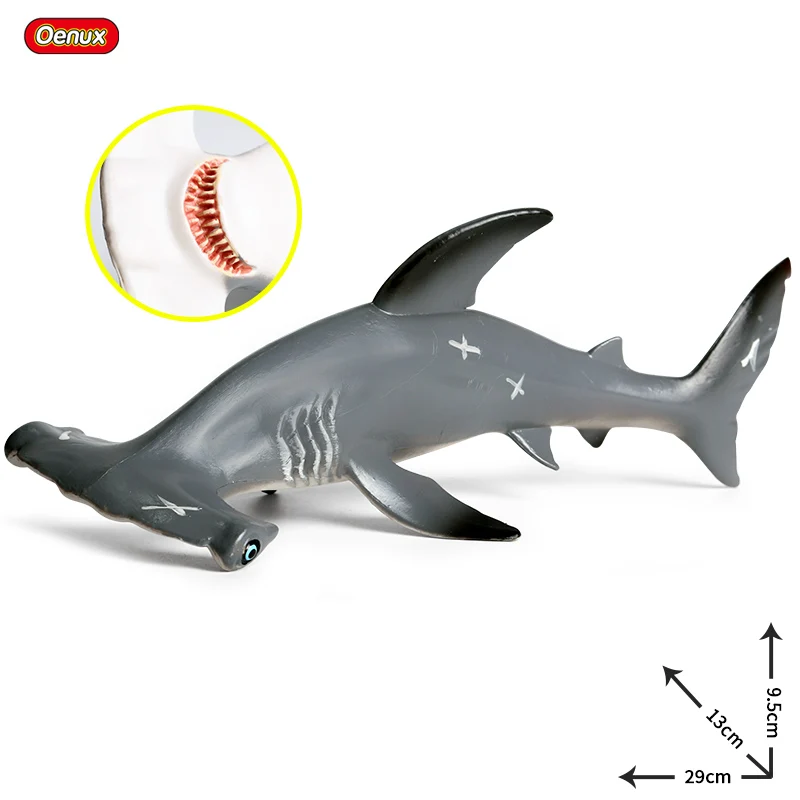 Oenux-Figurines d'action d'animaux sauvages pour enfants, Megalodon, Beluga, Big Shlavabo, Orca, Sperm, Blue Whale, Sea Life Model, Toy