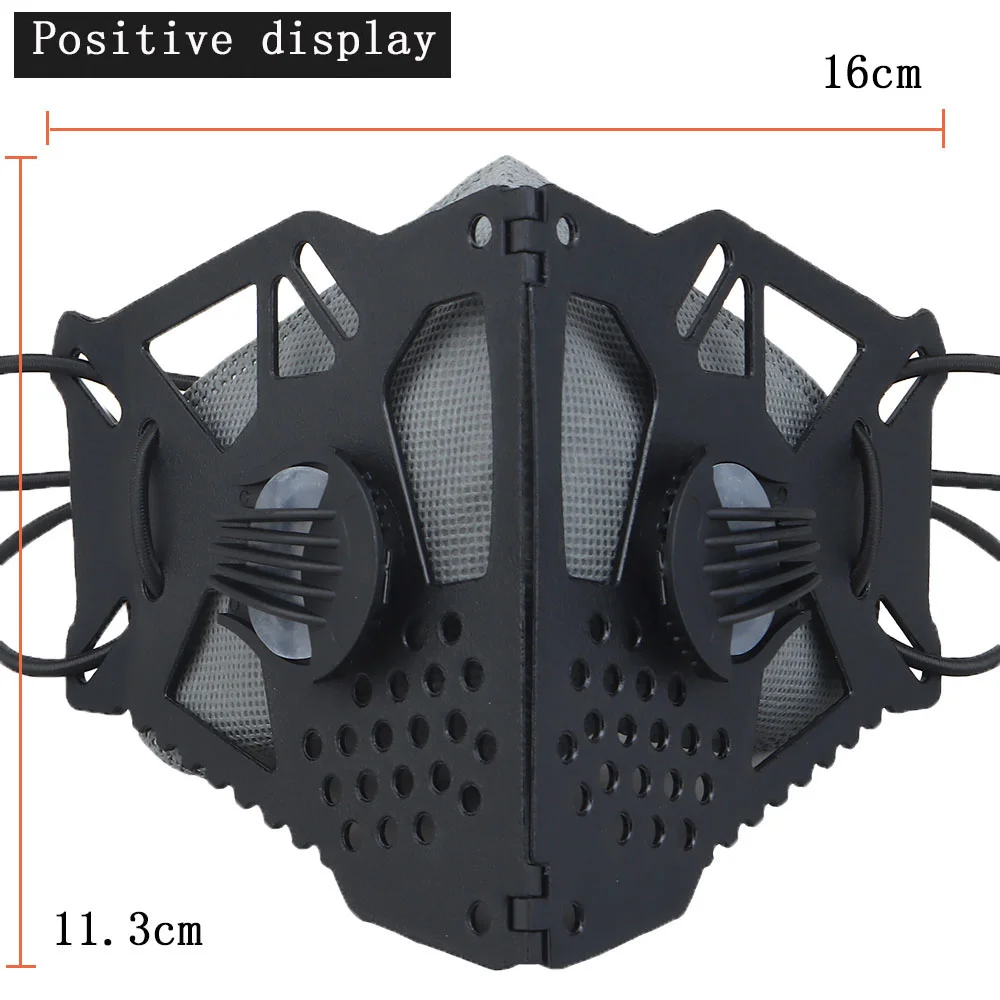 New Tactical Mask Half Face Safety Replaceable Anti Droplet Saliva Dust-proof Protection Cycling Halloween Cosplay Dust mask