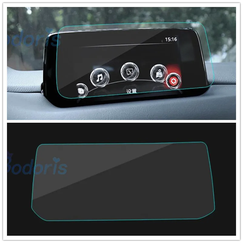 For Mazda CX-5 CX5 2nd Gen 2017 2018 2019 2020 Interior GPS Screen Tempered Glass Car Navigation Film Audio Screen Sticker