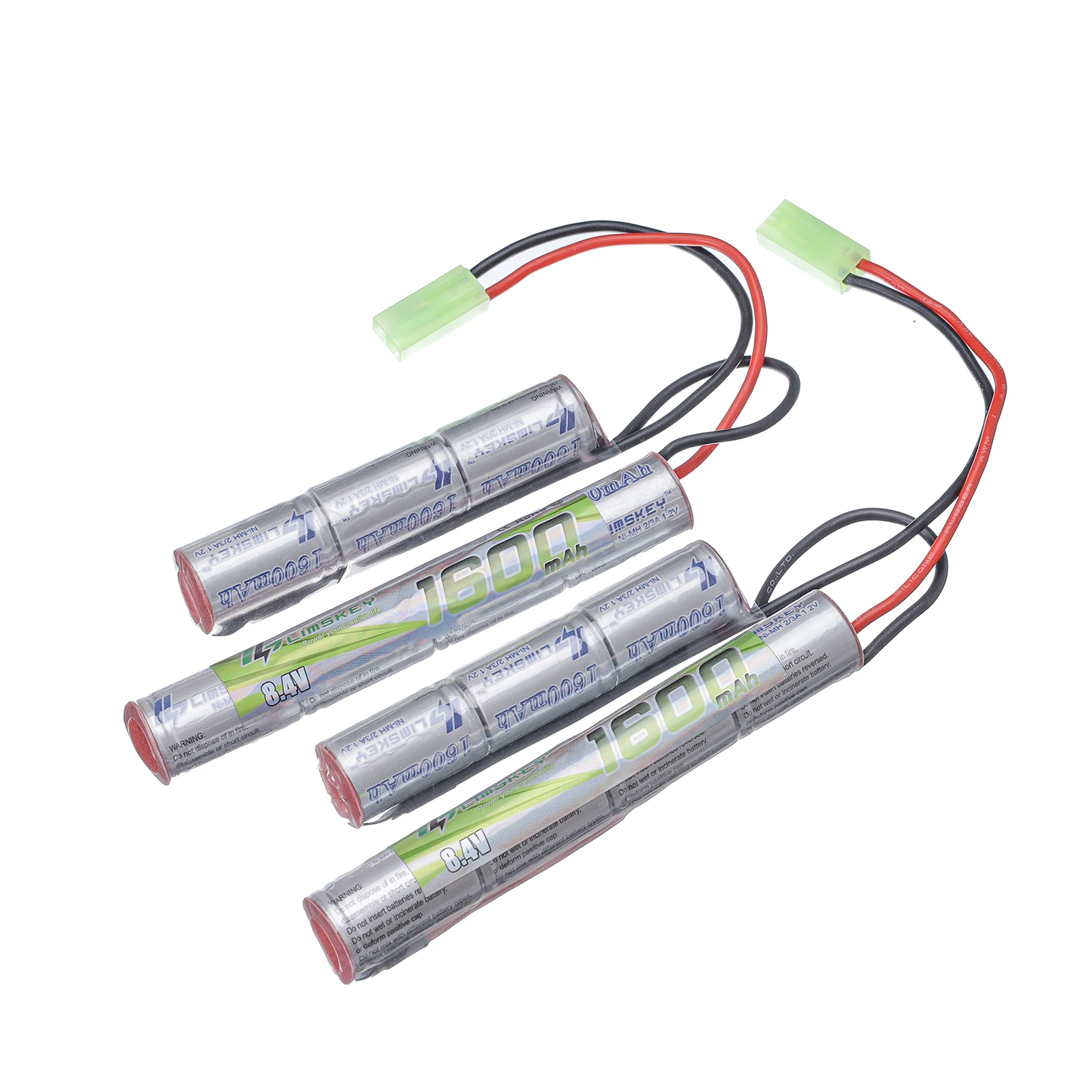 

Батарейный блок Limskey 2/3A 8,4 v 1600mAh Butterfly Nunchuck NIMH с разъемом Mini Tamiya для страйкбольных пистолетов M110, SR25, M249
