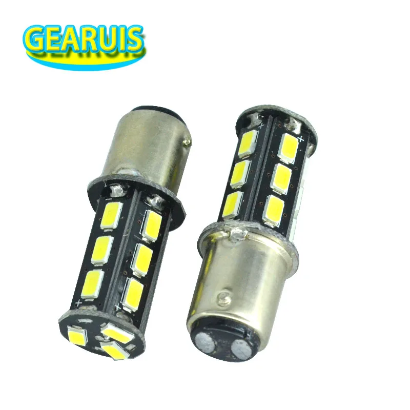 S25 1157 BAY15D 18 SMD 5630 LED 7443 W21/5W 1156 BA15S 7440 W21W 자동차 자동 브레이크 라이트 방향 지시등 전구 램프, 차가운 흰색 12V, 10 개