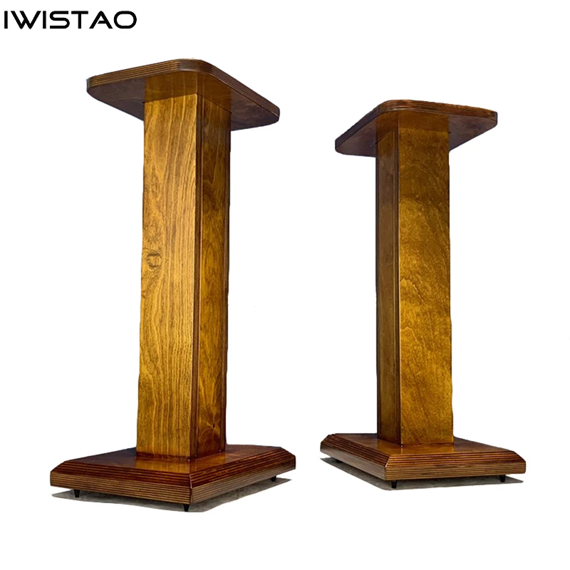 

IWISTAO березовая фанера, подставка для динамика, кронштейн для штатива, 4/5/6,5/8 дюймов, размещение динамика объемного звучания, индивидуальный верхний размер, сделай сам