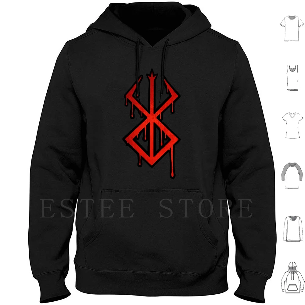 Brand Of Sacrifice Hoodies Berserk Anime Manga Guts Cartoon