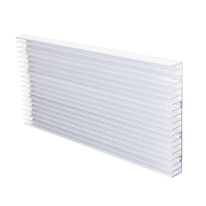 Aluminiowy radiator radiatora do światła LED 8x3 W/20x1 W, chłodnica Fin do wzmacniacz wysokiej mocy układ scalony 140x20x300/150mm