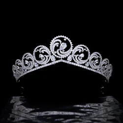 Princess Charlene Of Monaco Replica Tiara,Crystal Bride Ocean Tiaras for Bride,Prom,Party Head Accessories CH10409