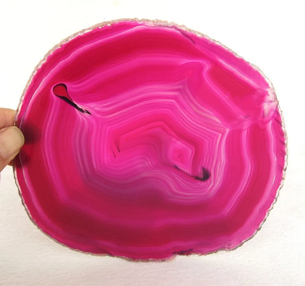 Top Natural Agate Board Crystal Chip Red Crystal Mineral Coaster Healing Healing Reiki Decoration