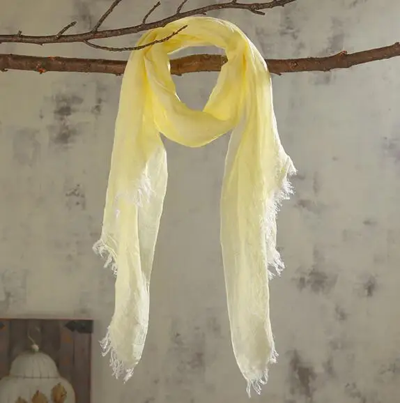 60x180cm Spring Women Cotton Linen Scarf Plain Solid Colorful Large Winter Scarves Wrap Stoles Pashmina Muslim Hijabs