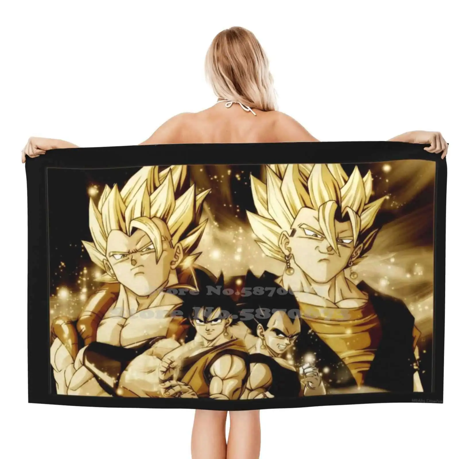 Z Custom Soft Bathroom Towels Home Outdoor Z Vegeta Goku Anime They Are Goku Majin Buu Are Gohan Freezer Trunks Cell Bulma