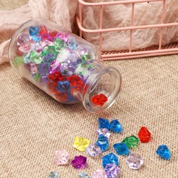 New 50Pcs/bag Colorful Aquarium Acrylic Stones Crystal Ice Cubes Decor Vase Filler Pebble Fish Tank Home Ornament Landscape
