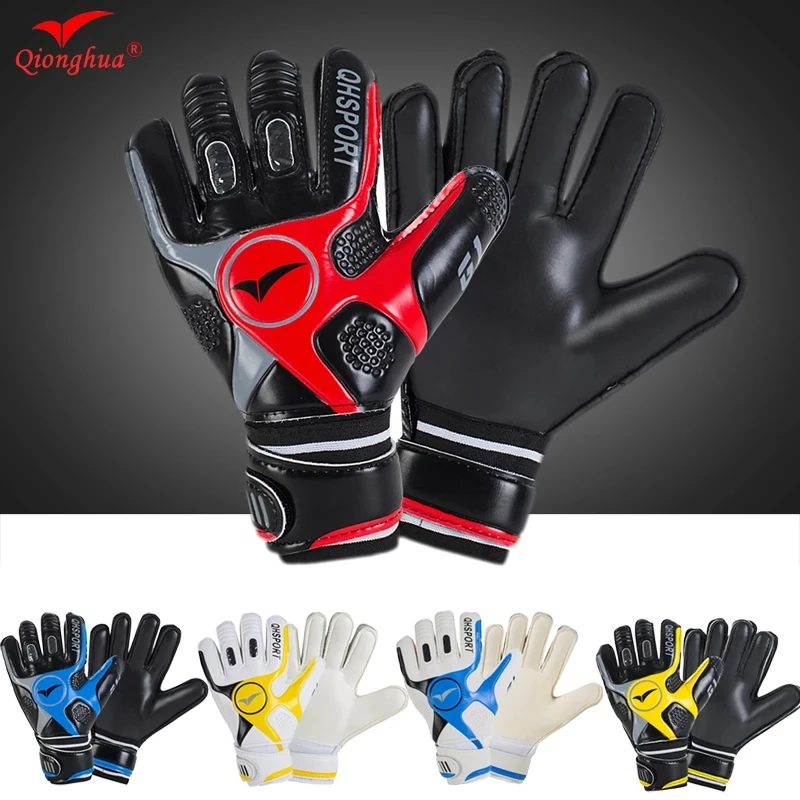 

No fingersave Football goalkeeper gloves with fingertips latex breathable non-slip gantry gloves children goalkeeper gloves