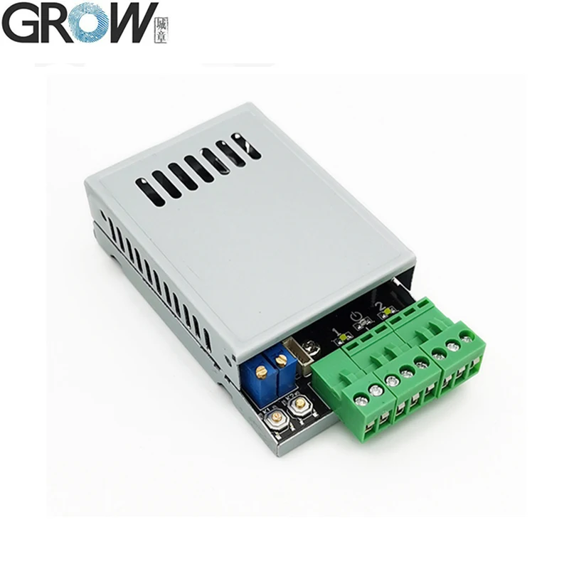 GROW-Fingerprint Access Control Board, saída de 2 relés, setor, relé normalmente aberto, 0.5s-60s, DC10-24V, K220 + R503