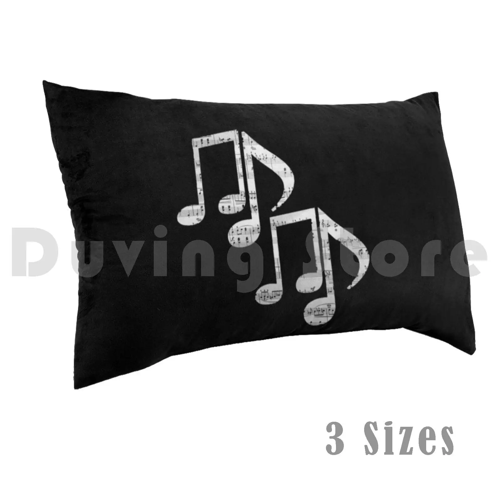 

Music Notes Pillow Case Printed 50x75 Music Note Musical Musician Sound Song Guitar Band Instrument Melody