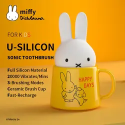 Miffy X MIPOW Electric Toothbrush for Kids U-shaped Smart 360 Degrees Silicon Automatic Ultrasonic Teeth Tooth Brush For Childre