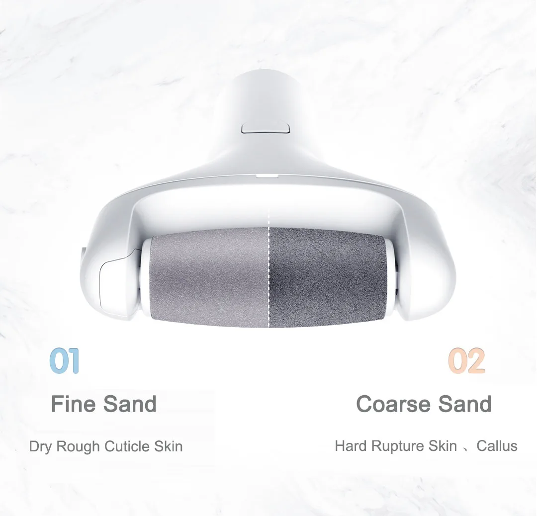 Youpin Showsee الكهربائية القدم طاحونة أدوات باديكير القدم الصلبة الجافة الجلد الميت أداة إزالة الجلد الميت قابلة للشحن للبشرة متصدع الصلب