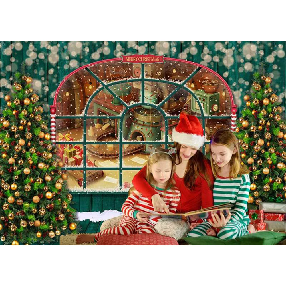 子供のクリスマスの背景,緑の木のおもちゃ,写真の背景,クリスマスの木,雪の子供のアクセサリー