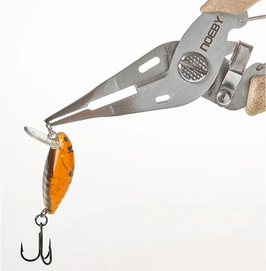 NOEBY Angelzubehör Mini-Zangen-Werkzeug für kleine Schleifring der Köder Edelstahl Angelzange Braid Line Cutter – Detail 6