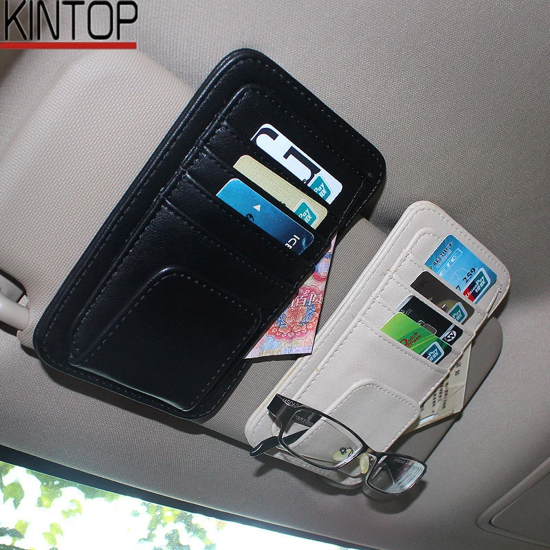 Car Sunshade Business Card Holder In Car Storage Box Car Sunshade Glasses Holder