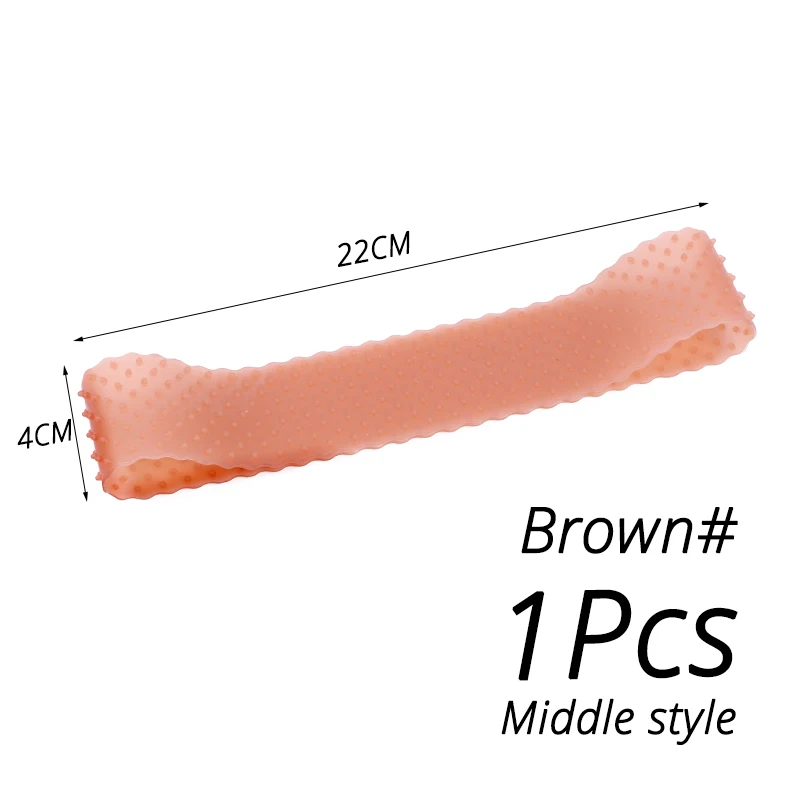 Silikon-Perückenband, elastischer Perückengriff, braun, transparent, schwarz, Stirnband zur Fixierung von Perücken, beiges Haarband ohne Gel oder Kleber, rutschfest