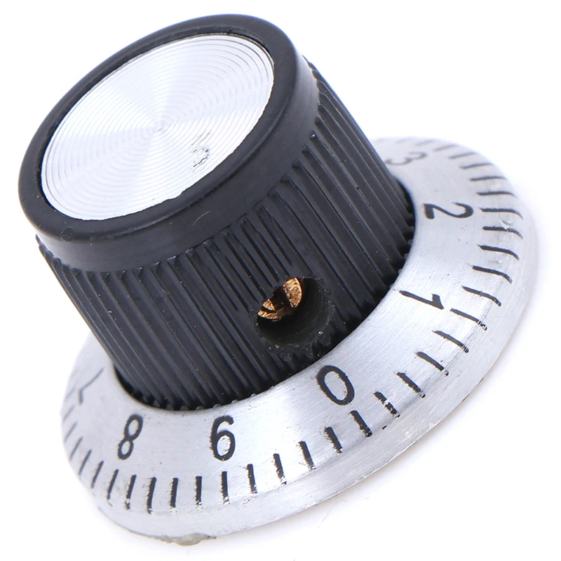 High Quality 6MM C3 Knob With A Digital Scale Metal Surface Potentiometer Knob