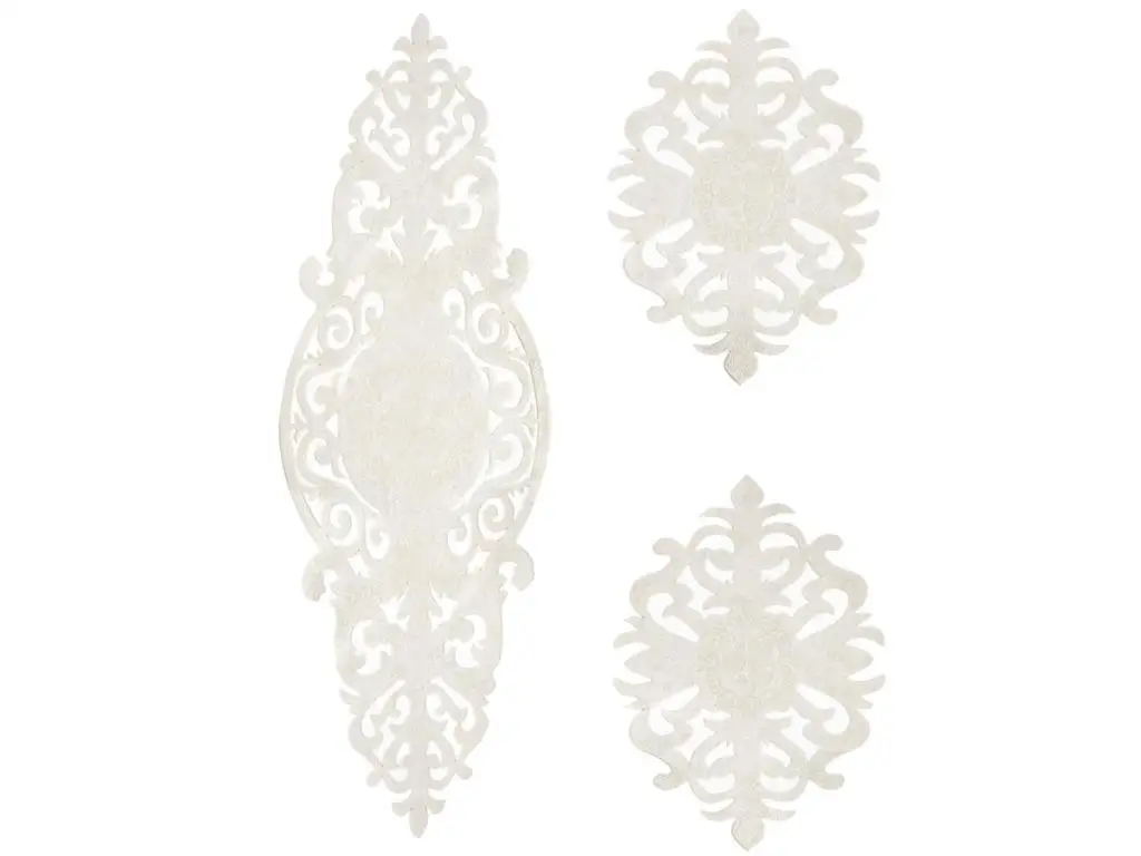 Roseart Velvet Salon Set 3 Piece Cream