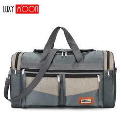 Bolsa de viaje de gran capacidad para hombre y mujer, bolso de viaje de gran capacidad, de nailon, para equipaje, XA159K