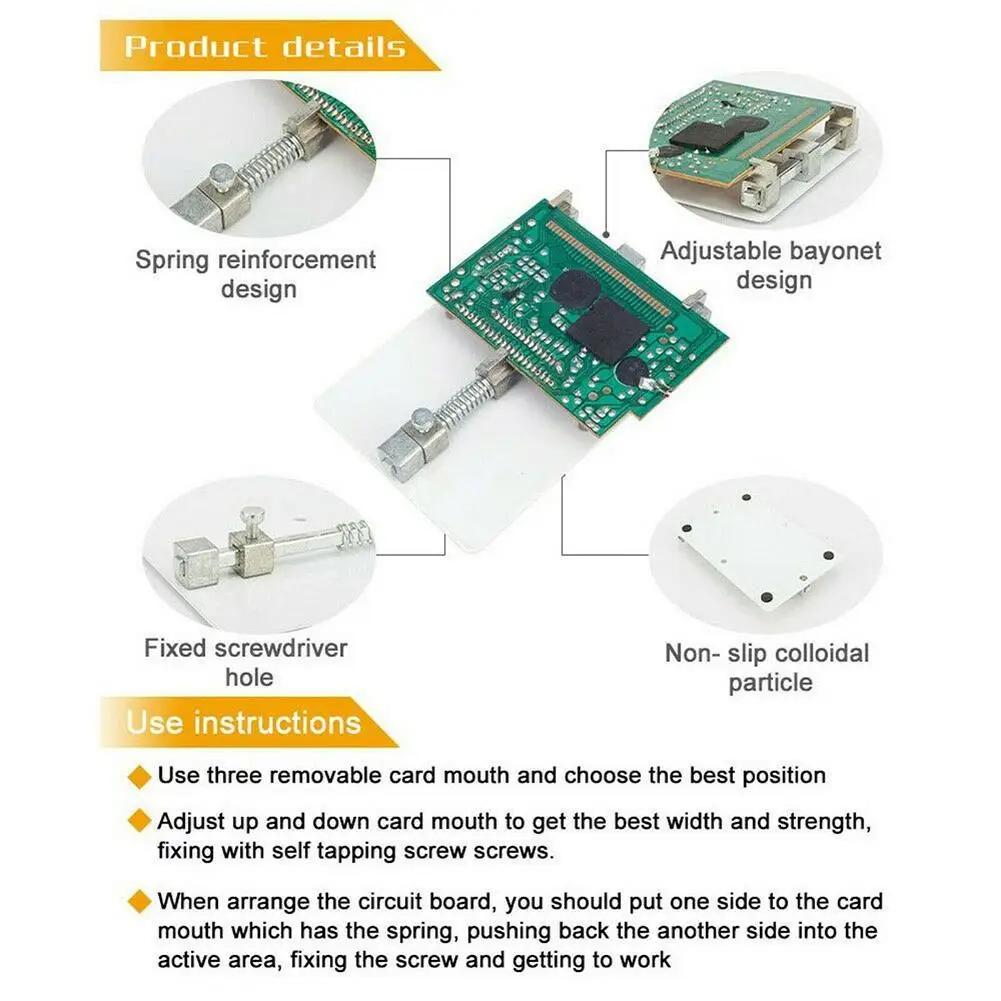 Imagem -06 - Universal Pcb Placa Titular Ferramenta de Reparo Plataforma Suporte Fixo Braçadeira Solda para o Telefone Móvel Reparação Ferramenta