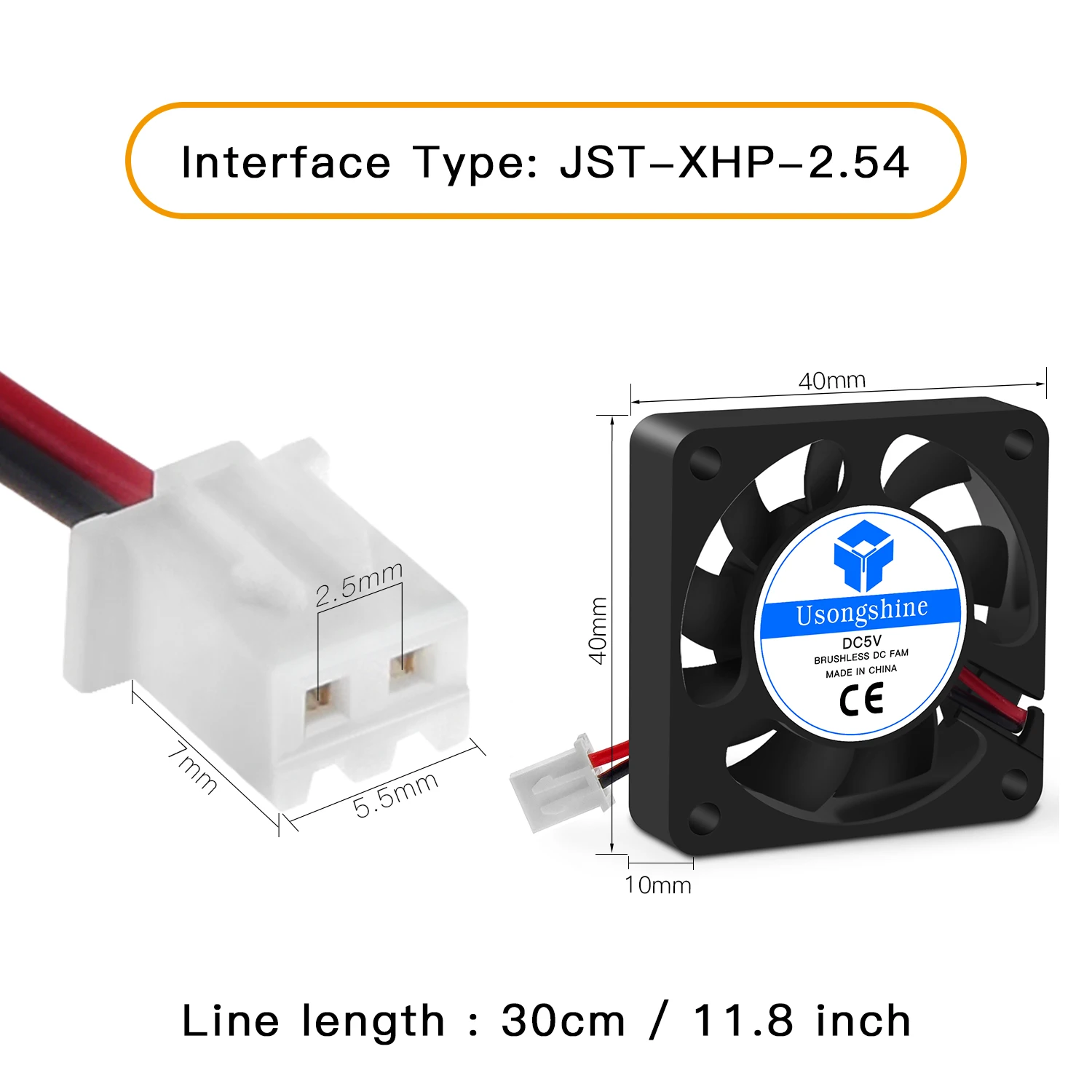 4010 Cooling Fan 12V 24V 2 Pin with Dupont Wire Brushless 40*40*10 Cool Fans Part Quiet DC 40m Cooler Radiato 3D Printers Parts