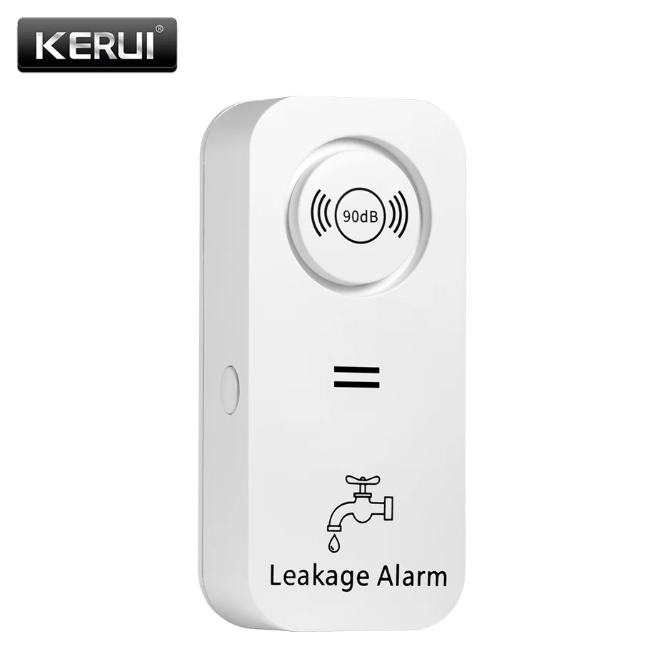 KERbiomome-Capteur d\'alarme de fuite d\'eau, 90dB, fort, sécurité à domicile, sensible, indépendant, fuite d\'eau, détecteur d\'intrusion